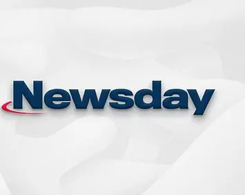 A close up of the word newsday